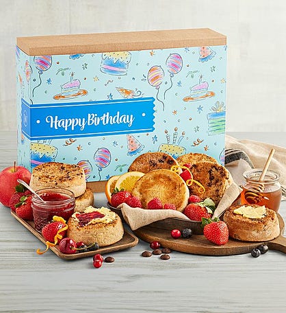 Mix & Match Super-Thick English Muffin Birthday Bakery Gift - Pick 4